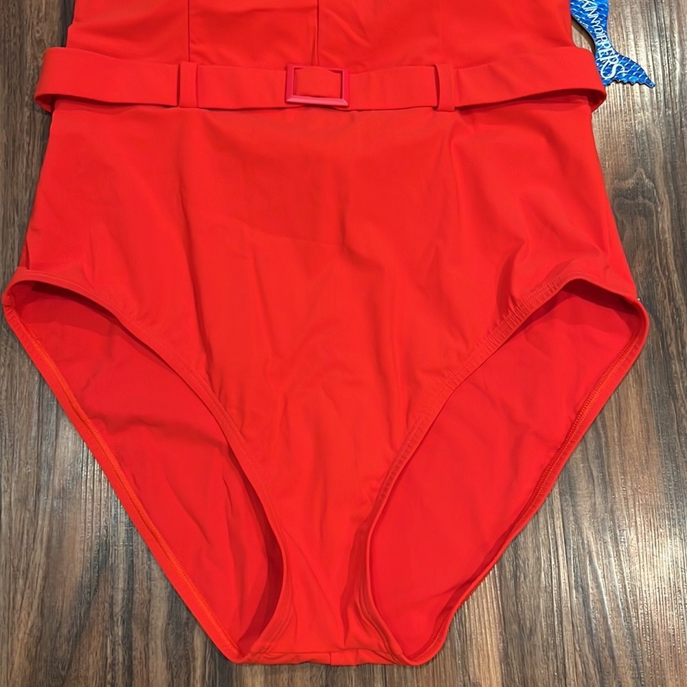 Skinnydippers Ruffle Plunge One Piece - Picture 7 of 16